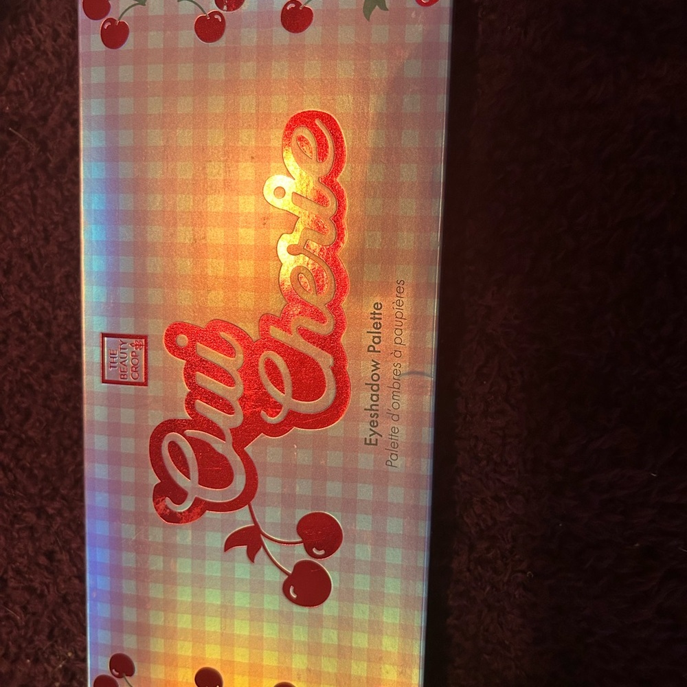 The Crème Shop Oui Cherie Eyeshadow Palette - Vibrant Red and Gold